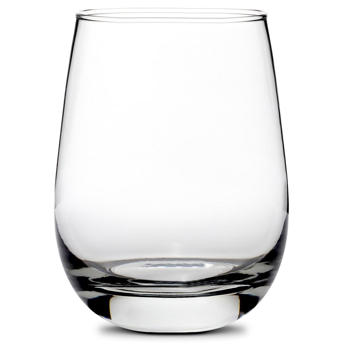 Etched Stemless Wine Glass with your text, logo, or graphics