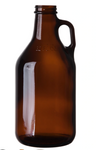 Custom Etched Amber Glass Growler, 32oz